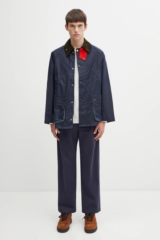 Памучно яке Barbour x Paul Smith OS Bedale Wax MWX2515NY94