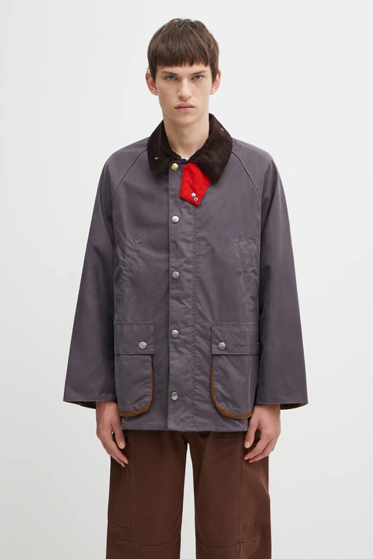 Barbour kurtka x Paul Smith OS Bedale Wax bez kaptura fioletowy MWX2515PU11