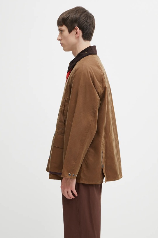 Barbour kurtka bawełniana x Paul Smith OS Bedale Wax MWX2515TA51 brązowy AW25