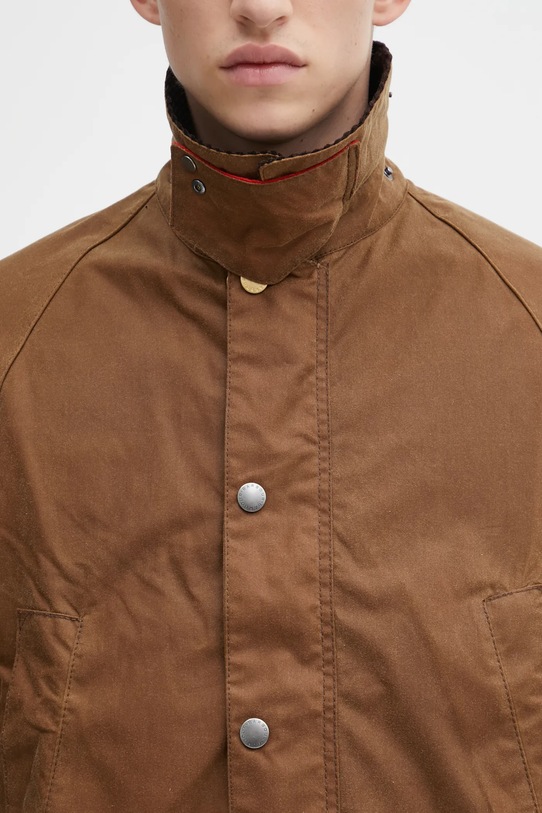 Barbour kurtka bawełniana x Paul Smith OS Bedale Wax MWX2515TA51 brązowy