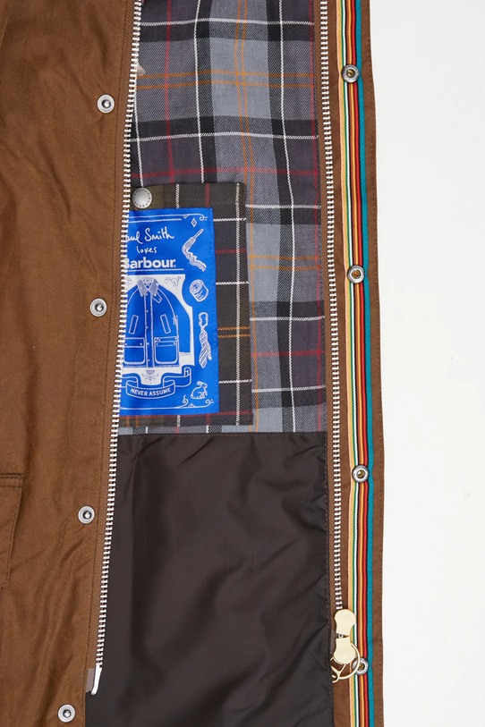 Barbour kurtka bawełniana x Paul Smith OS Bedale Wax MWX2515TA51