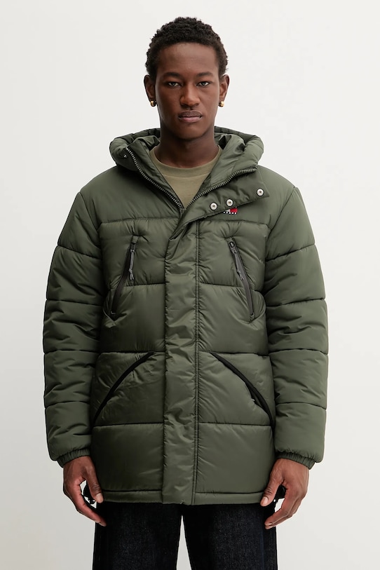 Куртка Tommy Jeans с утеплением зелёный DM0DM22249