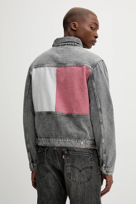 Джинсова куртка Tommy Jeans без підкладки сірий DM0DM21964