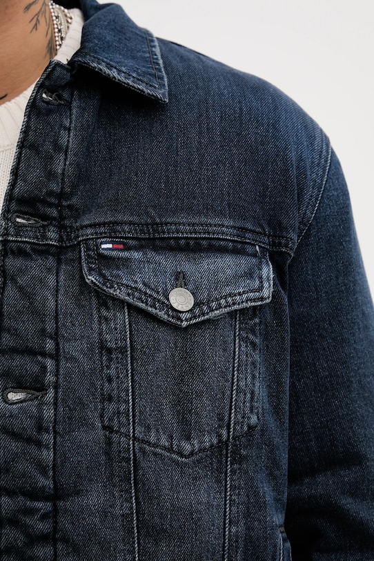 Tommy Jeans kurtka jeansowa DM0DM21970 granatowy