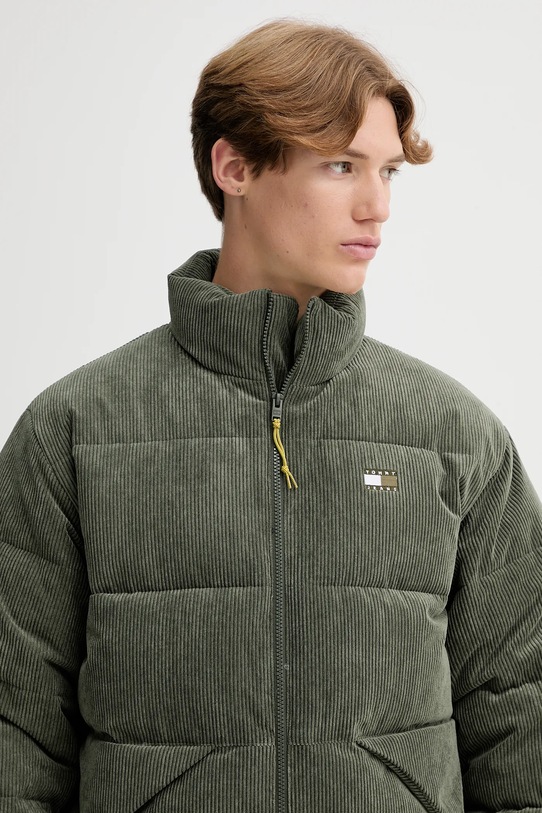 Tommy Jeans kurtka sztruksowa zielony DM0DM22031