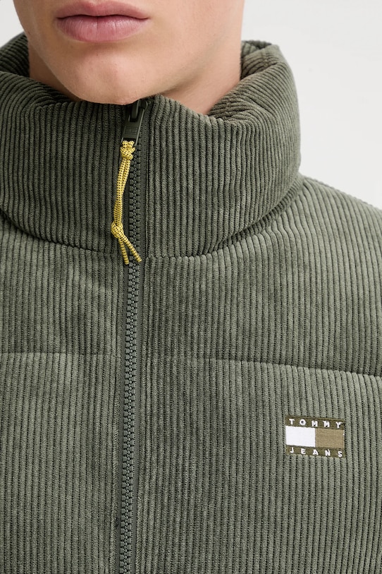 Tommy Jeans geacă din velur DM0DM22031 verde