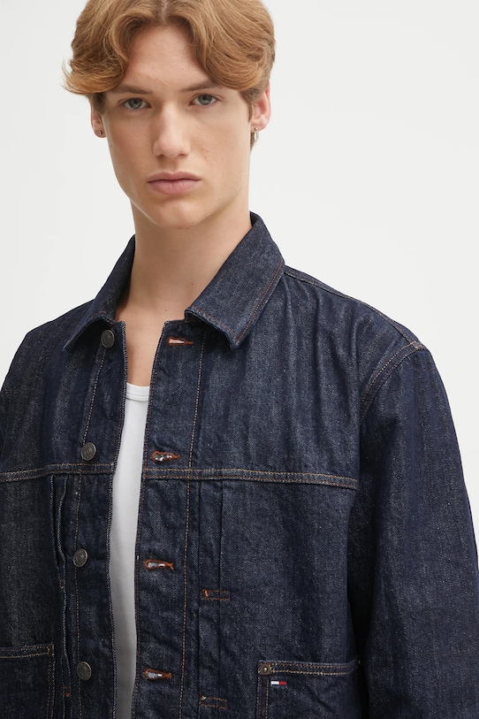 Джинсова куртка Tommy Jeans темно-синій DM0DM22141
