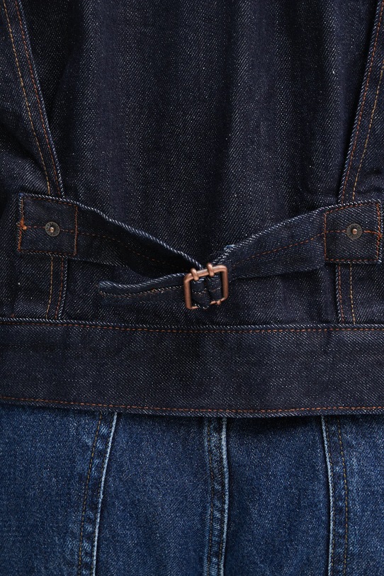 Tommy Jeans geacă jeans DM0DM22141 bleumarin