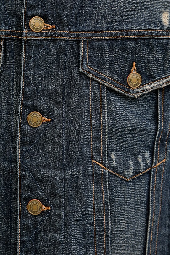 HUGO kurtka jeansowa 50542904 granatowy