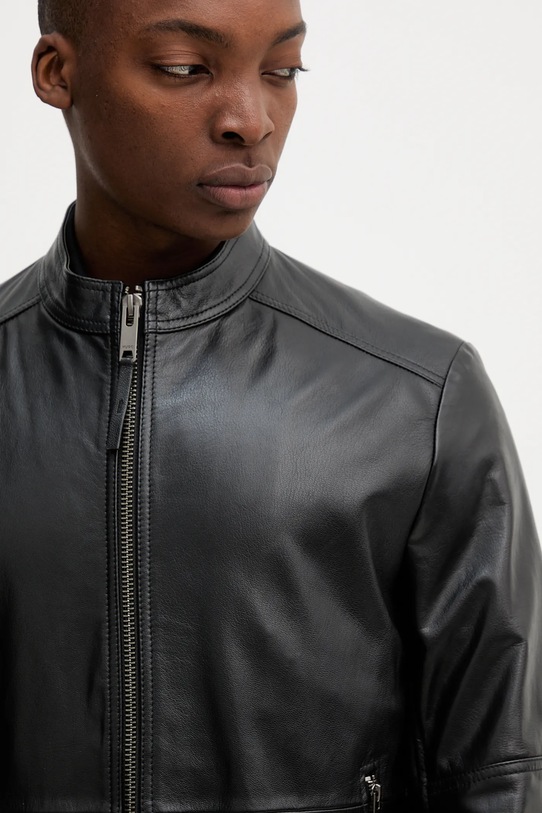 Δερμάτινo jacket HUGO μαύρο 50540984