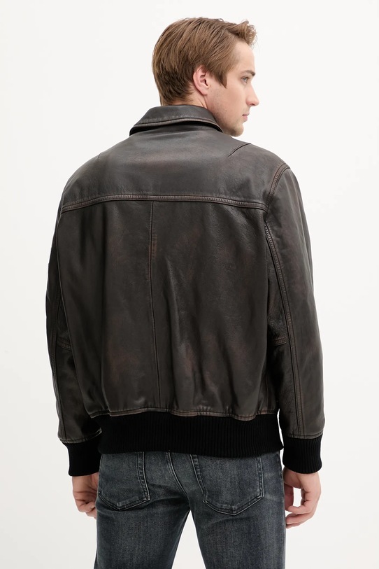 Одяг Шкіряна куртка HUGO 50541865 коричневий