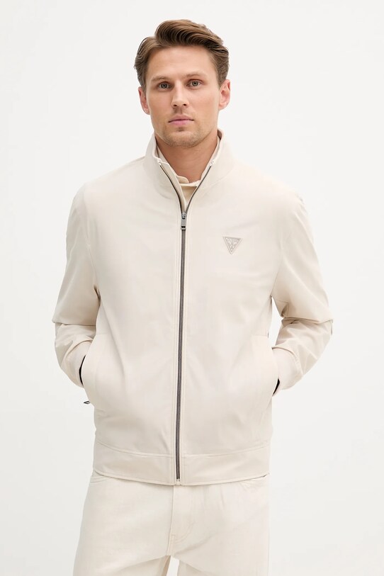 Куртка Guess з підкладкою бежевий M4YL13.WEZ70
