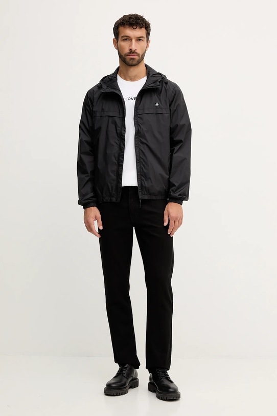 United Colors of Benetton kurtka 2VDWUN06A czarny AW25