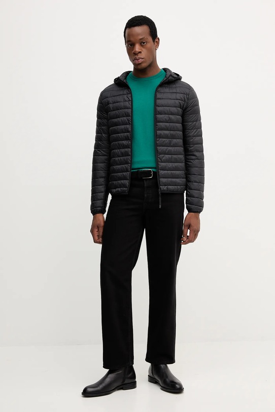 United Colors of Benetton geacă 2TWDUN06I negru AW25