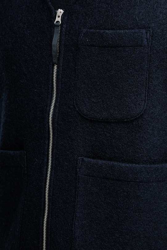 United Colors of Benetton bezrękawnik z dodatkiem wełny 24RDUJ00R granatowy