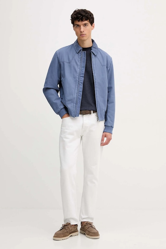 United Colors of Benetton kurtka jeansowa 2QHDUN06K niebieski AW25