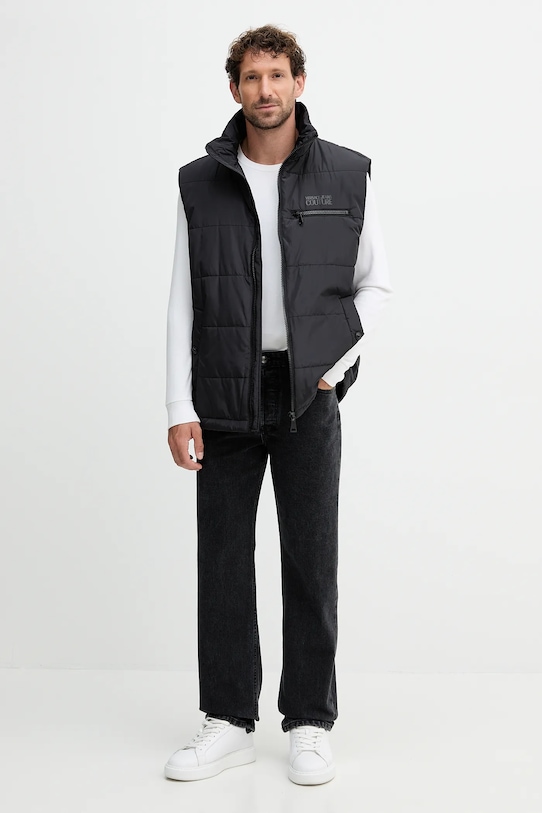 Versace Jeans Couture bezrękawnik 79GAPD21.CQ22D czarny AW25