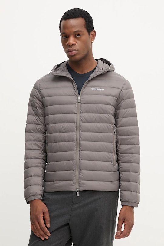 Пухова куртка Armani Exchange пухова легка коричневий XM001577.AF16927