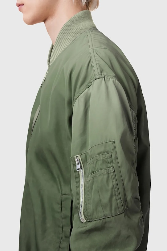 Odzież AllSaints kurtka bomber CASCADE M024OC zielony
