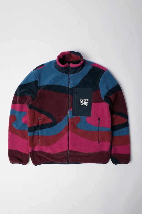 by Parra kurtka Full ftp booster polar fleece bez kaptura czerwony 54345