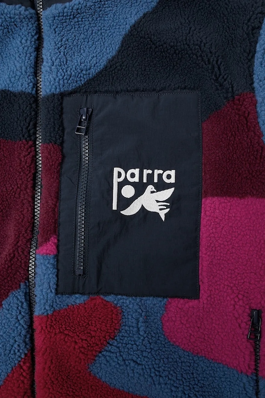 by Parra kurtka Full ftp booster polar fleece czerwony 54345