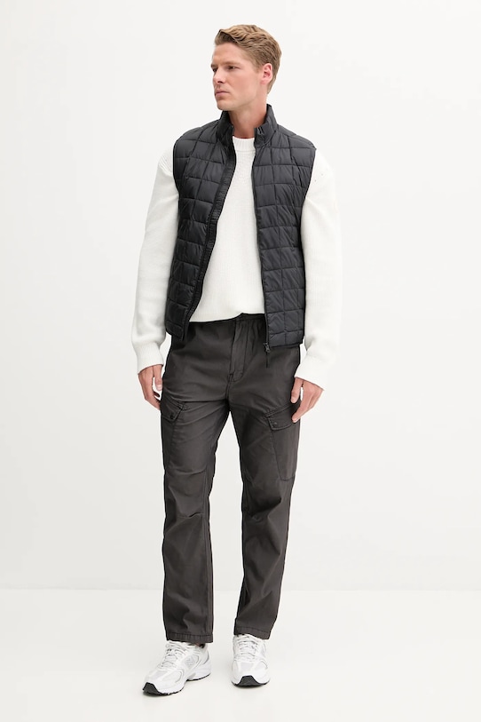 Detská vesta Didriksons SAMUEL 505697 čierna AW25