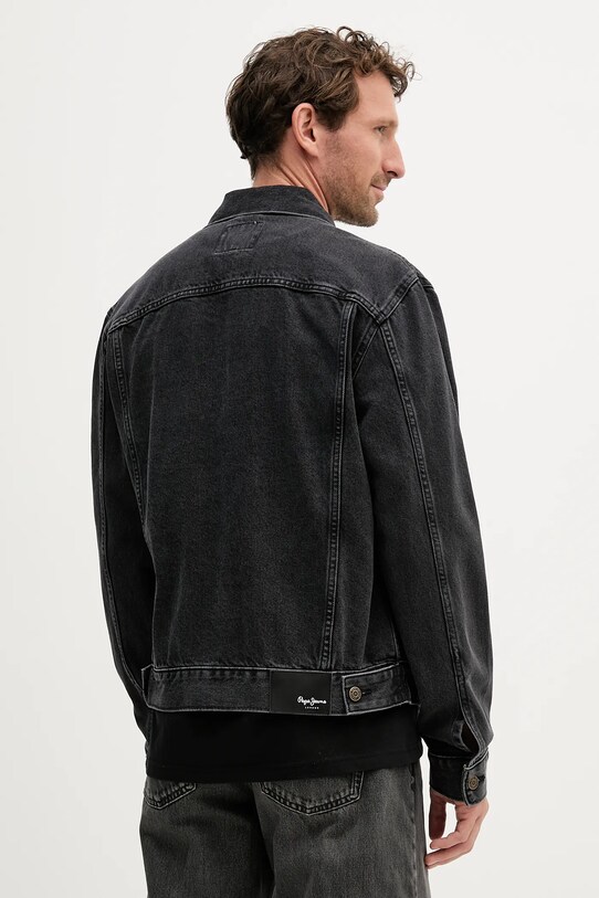 Одежда Джинсовая куртка Pepe Jeans PM4027159U0 чёрный