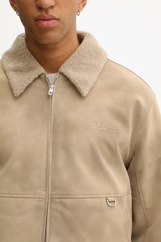 Represent kurtka Shearling Jacket beżowy MLM100132