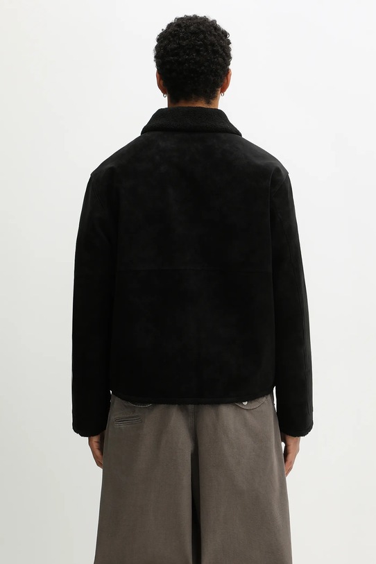 Odzież Represent kurtka Shearling Jacket MLM100132 czarny