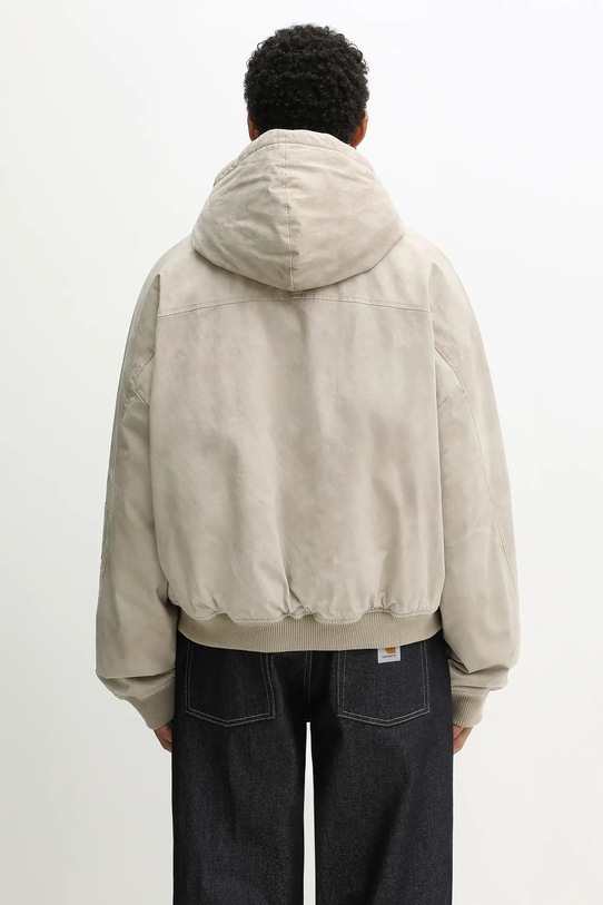 Дрехи Яке Represent Hooded Bomber (Washed) MLM100127 бежов