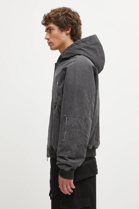 Represent kurtka Hooded Bomber (Washed) MLM100127 szary AW25