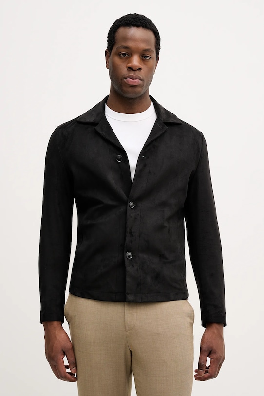 Sisley kurtka bez kaptura czarny 2WFNSW02G