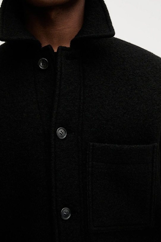 A.P.C. kurtka wełniana veste emile logo WVBEH.H32029