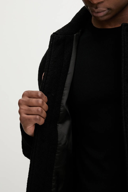 A.P.C. kurtka wełniana veste emile logo WVBEH.H32029