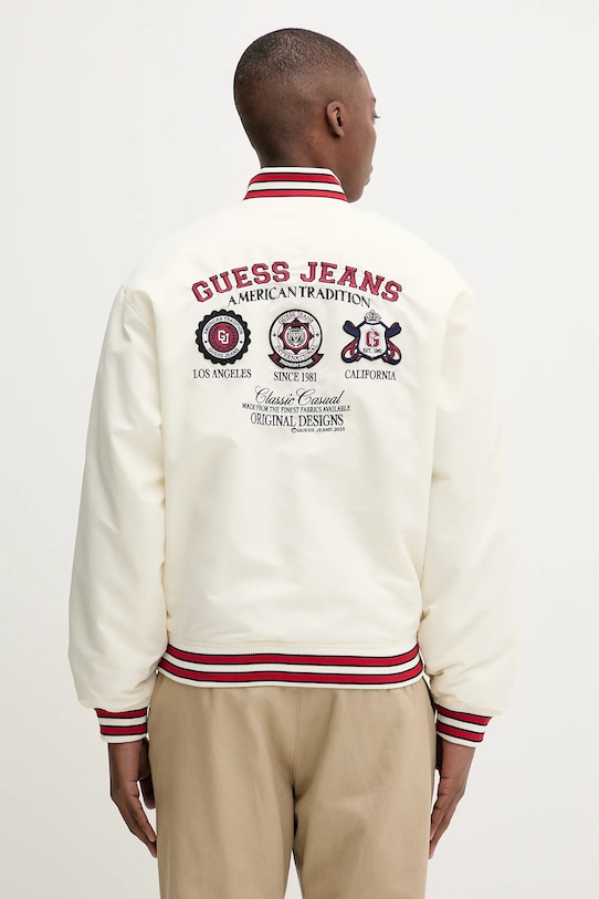 Îmbrăcăminte Guess Jeans geacă bomber M5YL15.WHAA2 bej