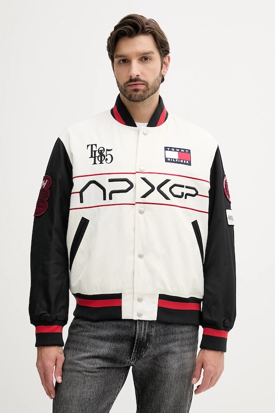 Куртка-бомбер Tommy Hilfiger x F1 THE MOVIE злегка утеплена білий MW0MW41367
