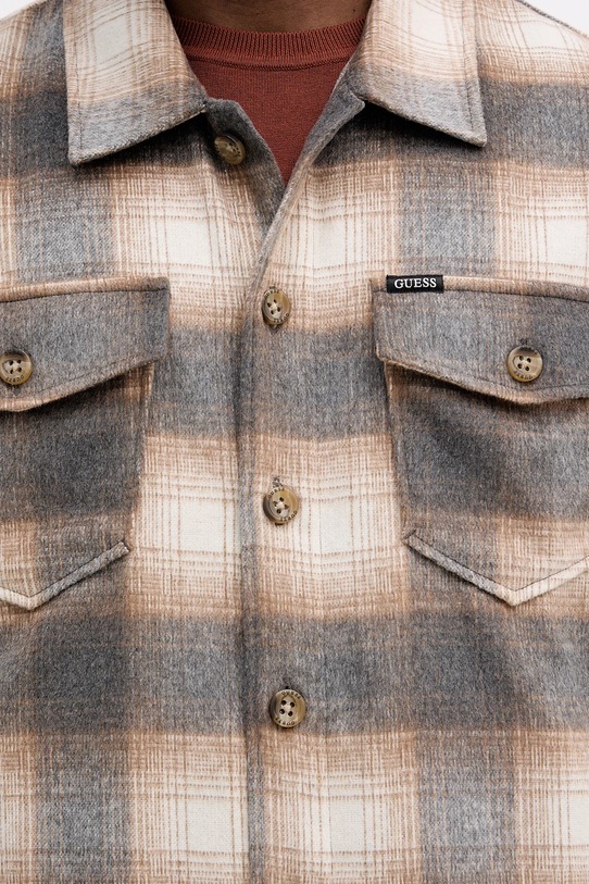 Сорочка з додаванням вовни Guess M5BH31.W2012 бежевий