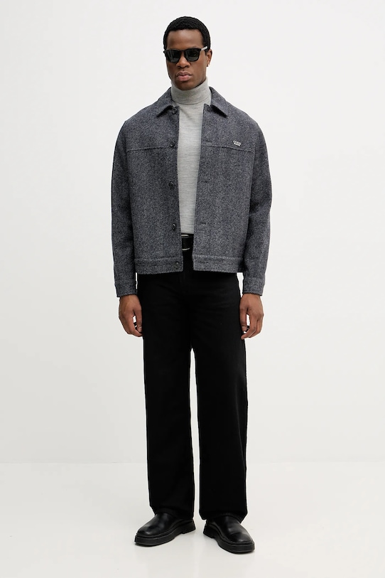 Guess kurtka z dodatkiem wełny HERRINGBONE M5BH88.KA680 szary AW25