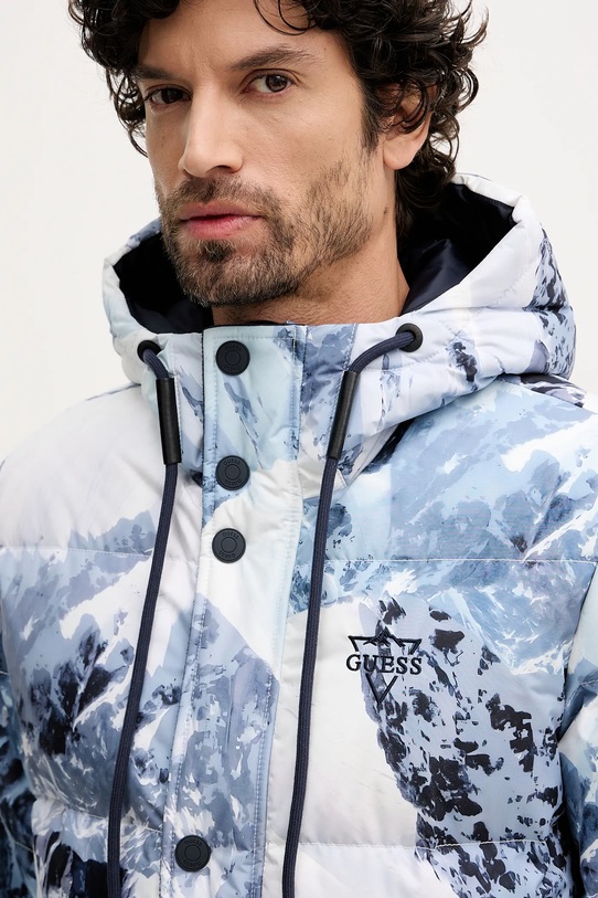 Guess kurtka puchowa niebieski M5BL0O.W3282