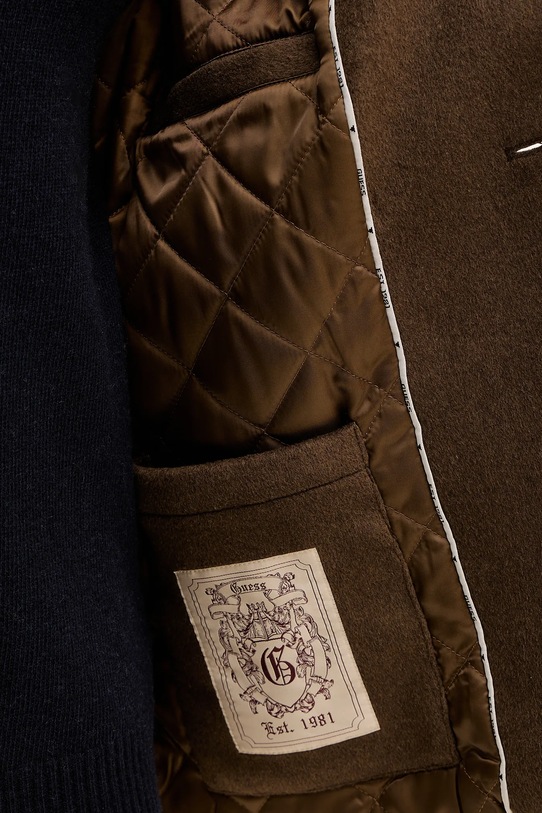 Guess płaszcz z dodatkiem wełny M5BL2J.W2242