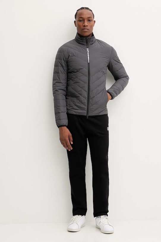 EA7 Emporio Armani geacă de puf PNE1Z.8NPB13 gri AW25