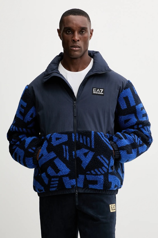 EA7 Emporio Armani kurtka bez kaptura niebieski AF16373.7M000720
