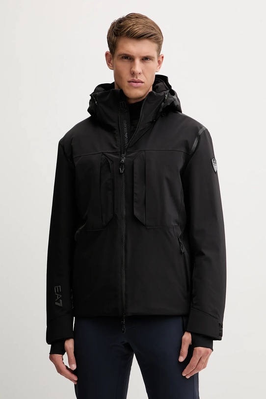Lyžařská bunda EA7 Emporio Armani zimní sporty černá AF13887.7M000450