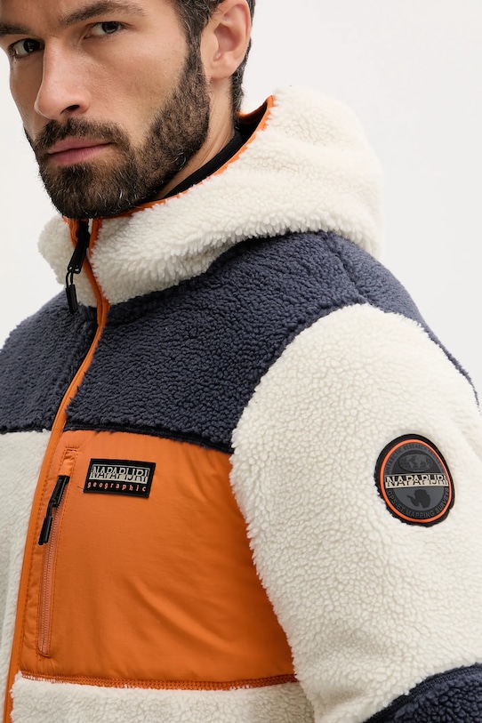 Napapijri hanorac fleece Yupik 3 bej NP0A4GNSMM91