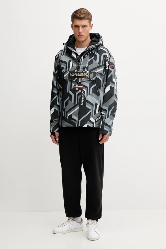 Napapijri kurtka Rainforest Next NP0A88T8FZN1 czarny AW25