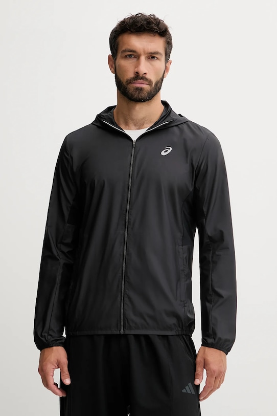 Asics jachetă de antrenament necaptusit negru 2011D216