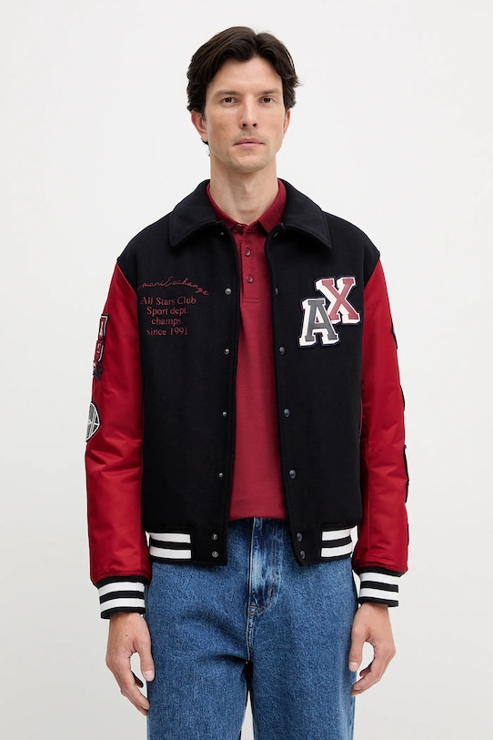 Armani Exchange kurtka bez kaptura granatowy XM001106.AF16601