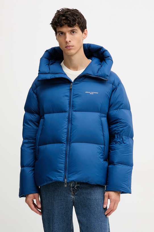 Armani Exchange kurtka puchowa pozostałe granatowy XM001115.AF16589
