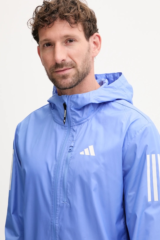 adidas Performance jachetă de alergare Own The Run albastru JX2249