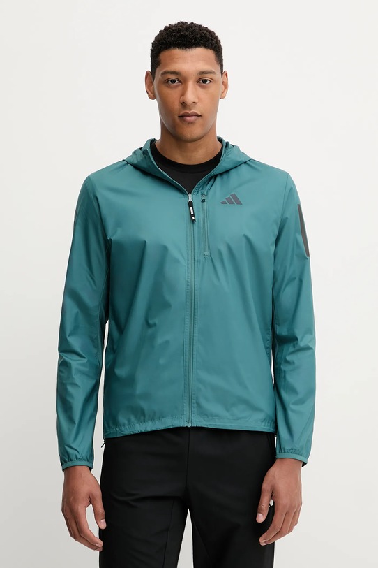 Větrovka adidas Performance Own The Run nezateplené tyrkysová KC2203